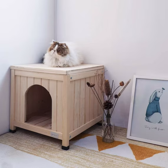 PETSFIT Wood Indoor Dog House