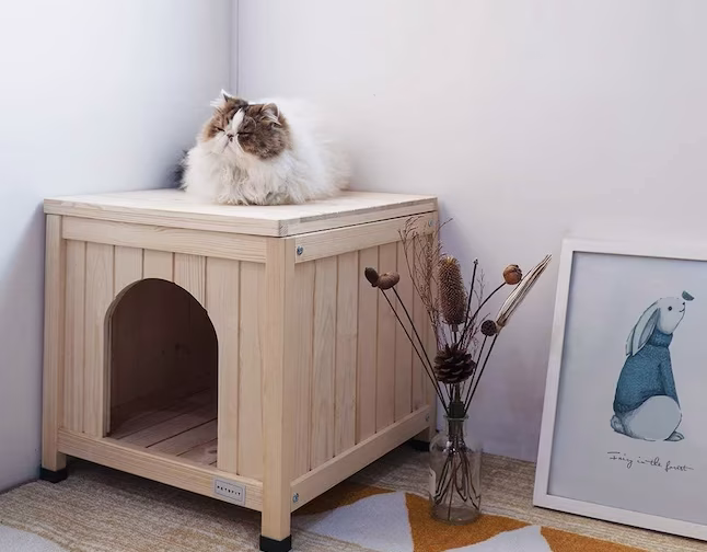 PETSFIT Wood Indoor Dog House
