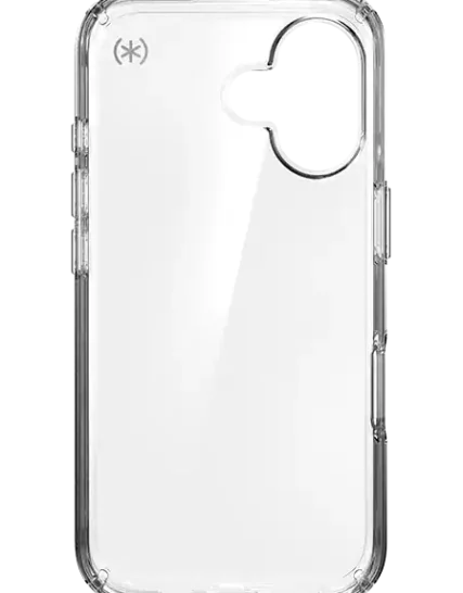 Speck Presidio Perfect-Clear Case - iPhone 16 Compatible with Apple iPhone 16