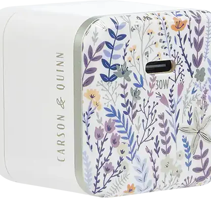 Carson & Quinn 30W Printed Wall Adapter Sunkissed Dreams Blue / Neutral