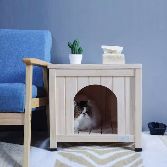 PETSFIT Wood Indoor Dog House - Image 3