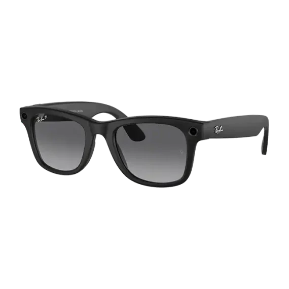 Ray-Ban Meta Wayfarer Glasses - Matte Black - Image 5