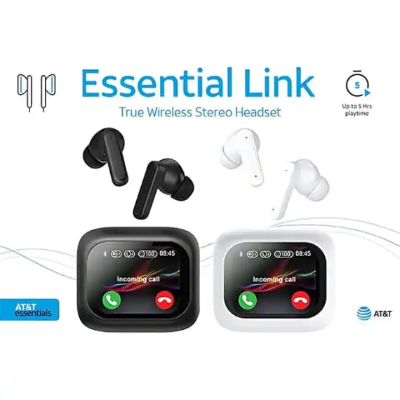 AT&T Essentials Touch Screen LED True Wireless Earbuds - Image 5