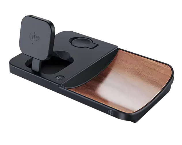 AT&T 3N1 Wood Grain Power Tray
