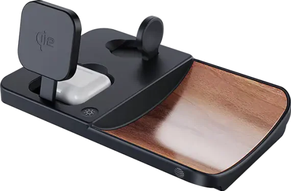 AT&T 3N1 Wood Grain Power Tray - Image 2