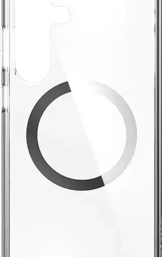 Speck Presidio Perfect Clear Case + Chrome Magnet - Samsung Galaxy S25+ Compatible with Samsung Galaxy S25+