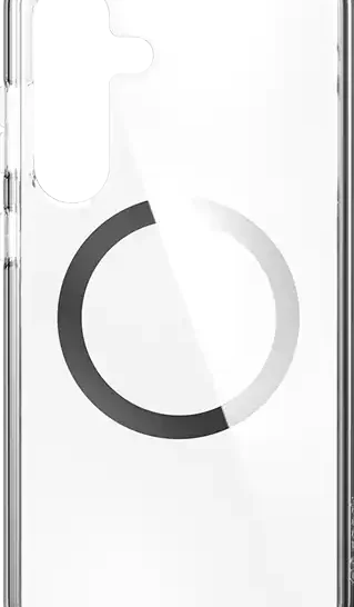Speck Presidio Perfect Clear Case + Chrome Magnet - Samsung Galaxy S25+ Compatible with Samsung Galaxy S25+