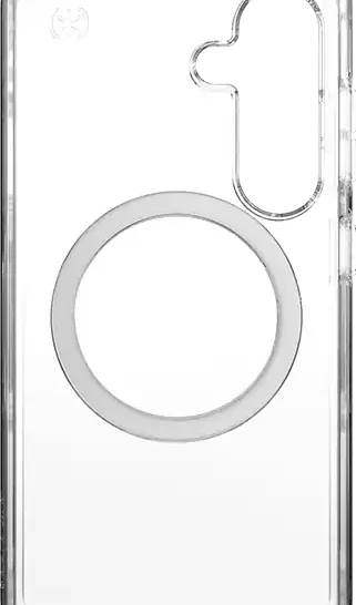 Speck Presidio Perfect Clear Case + Chrome Magnet - Samsung Galaxy S25 Compatible with Samsung Galaxy S25