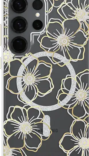 Case-Mate Floral Gems Case + Magnet - Samsung Galaxy S25 Ultra Compatible with Samsung Galaxy S25 Ultra