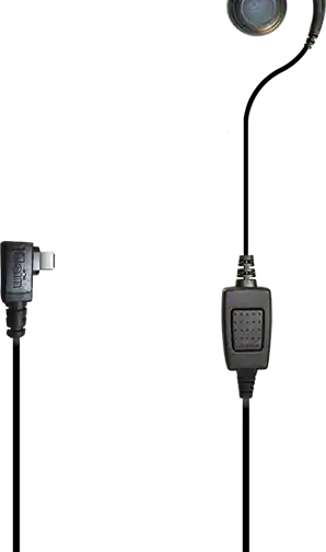 Klein Curl PTT Earpiece Mic USBC