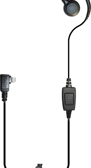 Klein Curl PTT Earpiece Mic USBC