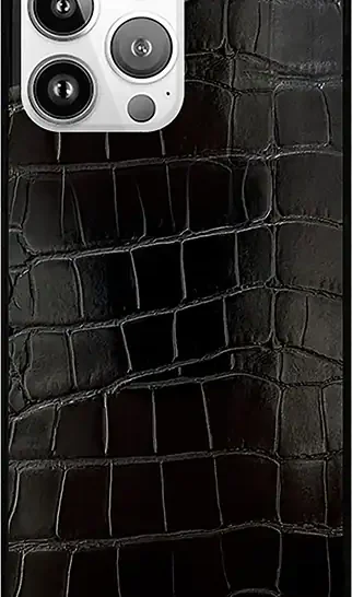 SQUARE Croc Faux Leather with MagSafe Case - iPhone 16 Pro Max Compatible with Apple iPhone 16 Pro Max