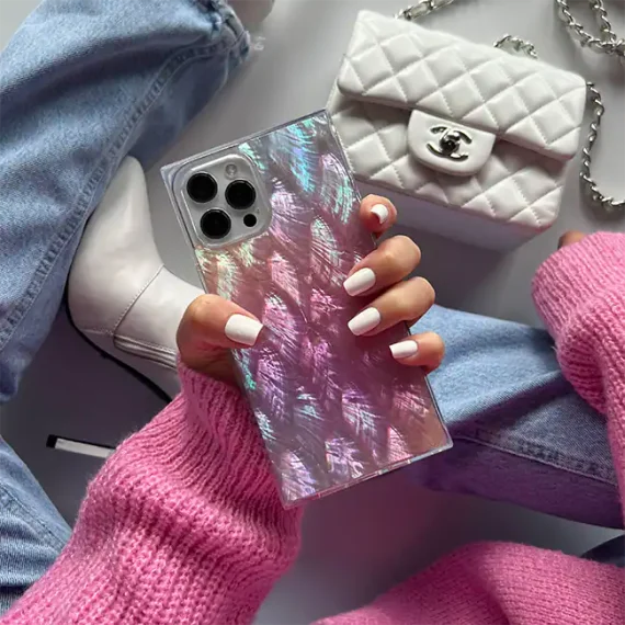 SQUARE Mother of Pearl with MagSafe Case - iPhone 16 Pro Max Compatible with Apple iPhone 16 Pro Max - Image 2