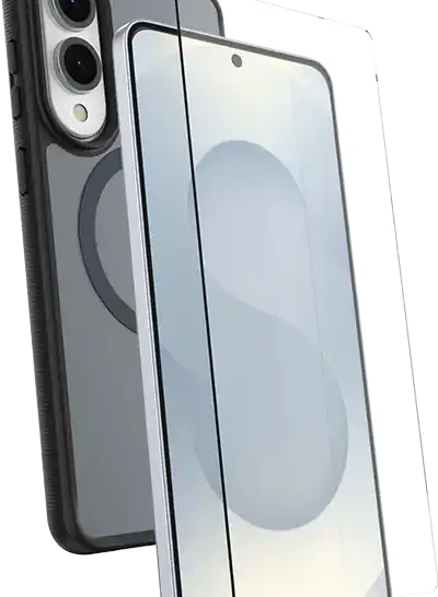 Body Glove Reflector Case with DuraGlass Screen Protector Bundle - Samsung Galaxy S25 Edge Compatible with Samsung Galaxy S25 Edge