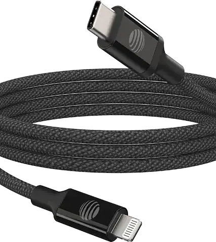 AT&T 6ft Lightning to USB Type C Braided Cable Compatible with Apple iPhone 14