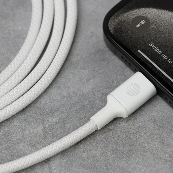 AT&T 6ft Lightning to USB Type A Braided Cable - Image 3