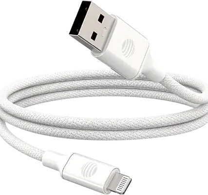 AT&T 6ft Lightning to USB Type A Braided Cable