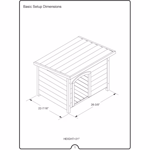 Creative Cedar Designs Cedar Indoor/Outdoor Small Dog House - Image 2