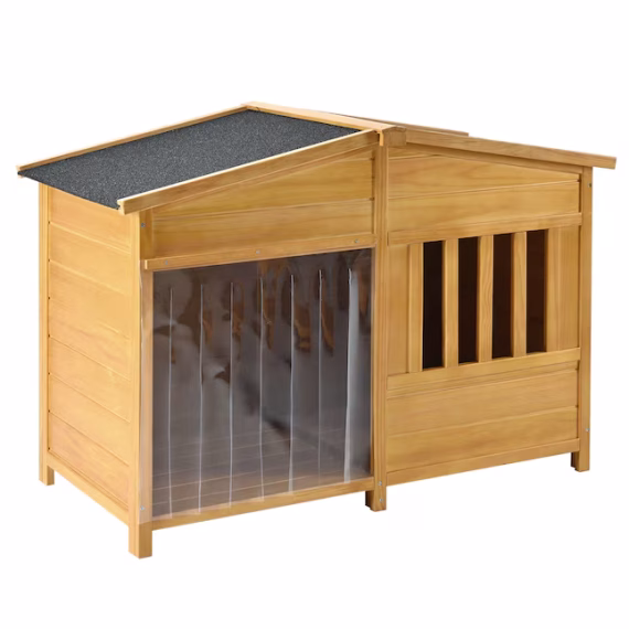 Forclover Wood Indoor/Outdoor Medium Dog House - Image 4