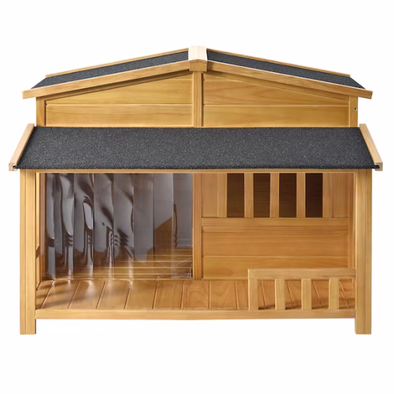 Forclover Wood Indoor/Outdoor Medium Dog House - Image 8