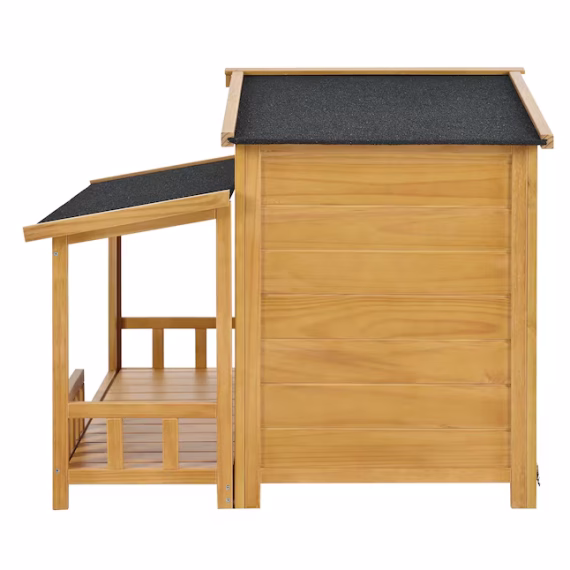 Forclover Wood Indoor/Outdoor Medium Dog House - Image 2