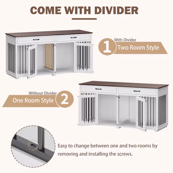 MIDHAM Composite Indoor Large Dog House - Image 7