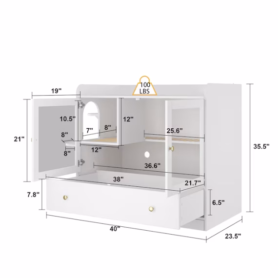 MIDHAM Composite Indoor Medium Cat House - Image 2