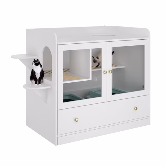 MIDHAM Composite Indoor Medium Cat House - Image 13