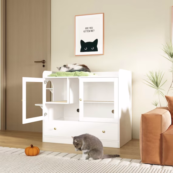 MIDHAM Composite Indoor Medium Cat House - Image 14