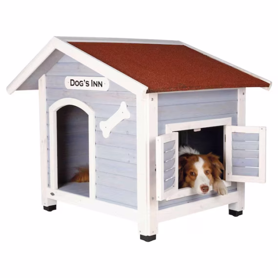 Trixie Pet Products Wood Outdoor Medium Dog House - Image 8