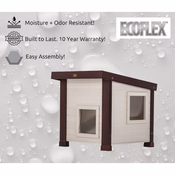 New Age Pet Composite Outdoor Small Cat House - Image 4