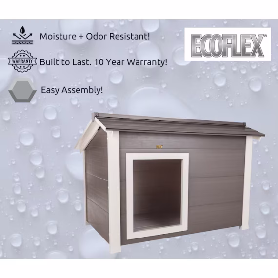 New Age Pet Composite Outdoor Extra large Dog House - Image 5