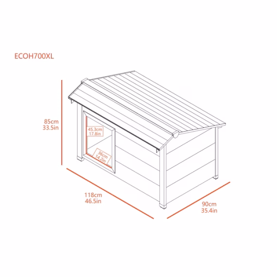 New Age Pet Composite Outdoor Extra large Dog House - Image 3