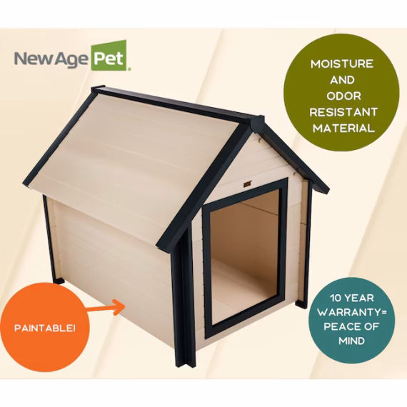 New Age Pet Composite Outdoor Large Dog House - Image 4