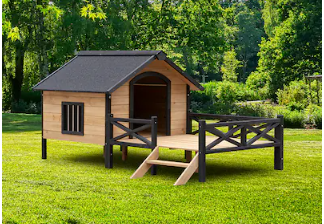CESICIA Wood Outdoor Medium Dog