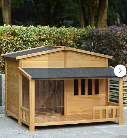 Forclover Wood Indoor/Outdoor Medium Dog House