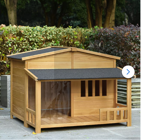 Forclover Wood Indoor/Outdoor Medium Dog House