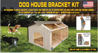DIY Kit Company Metal Outdoor Medium Dog Shelter