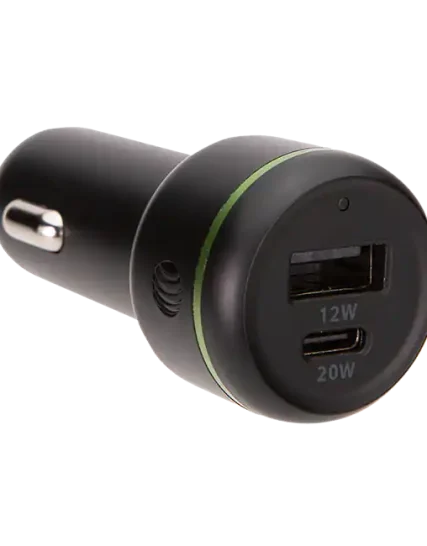 AT&T Dual Port 32W Power Delivery Bullet Car Charger (USB-C + USB-A)