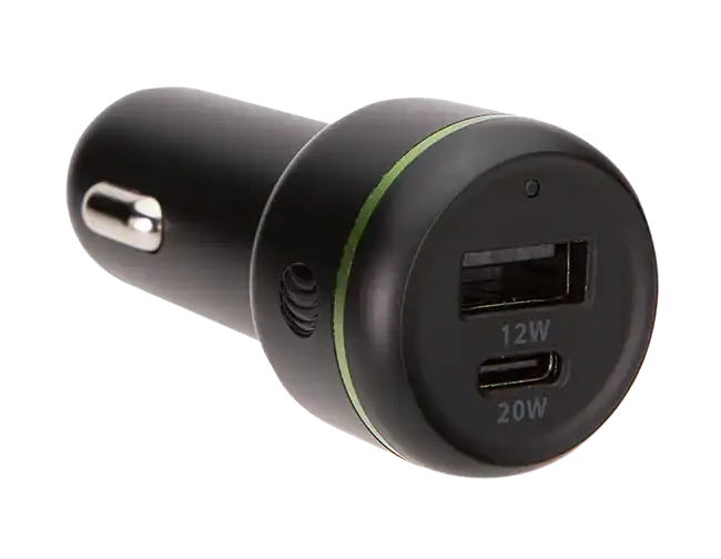 AT&T Dual Port 32W Power Delivery Bullet Car Charger (USB-C + USB-A)